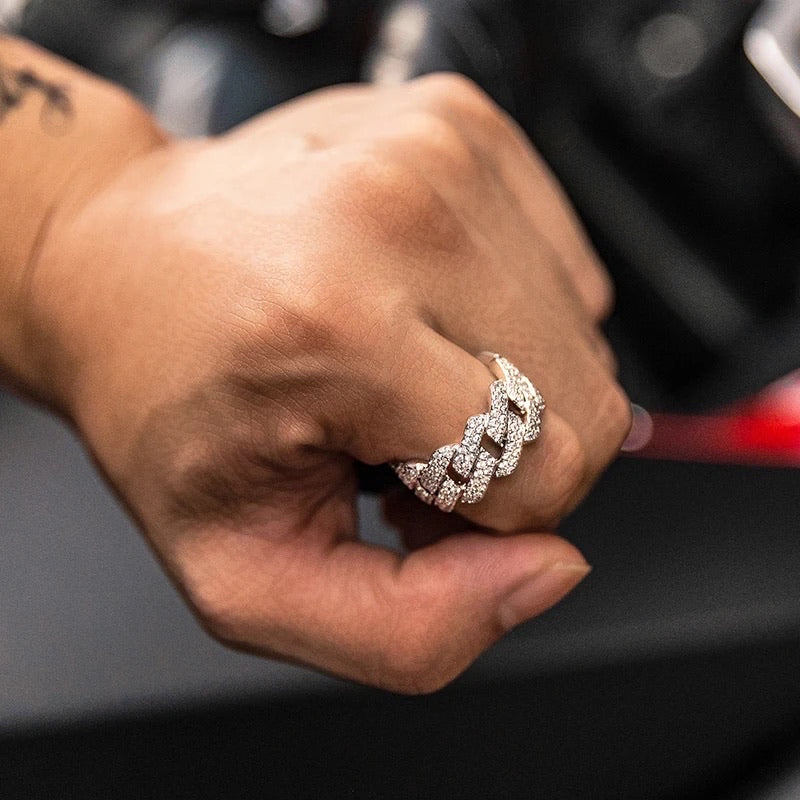 Cuban Link Ring - Square (Unisex)