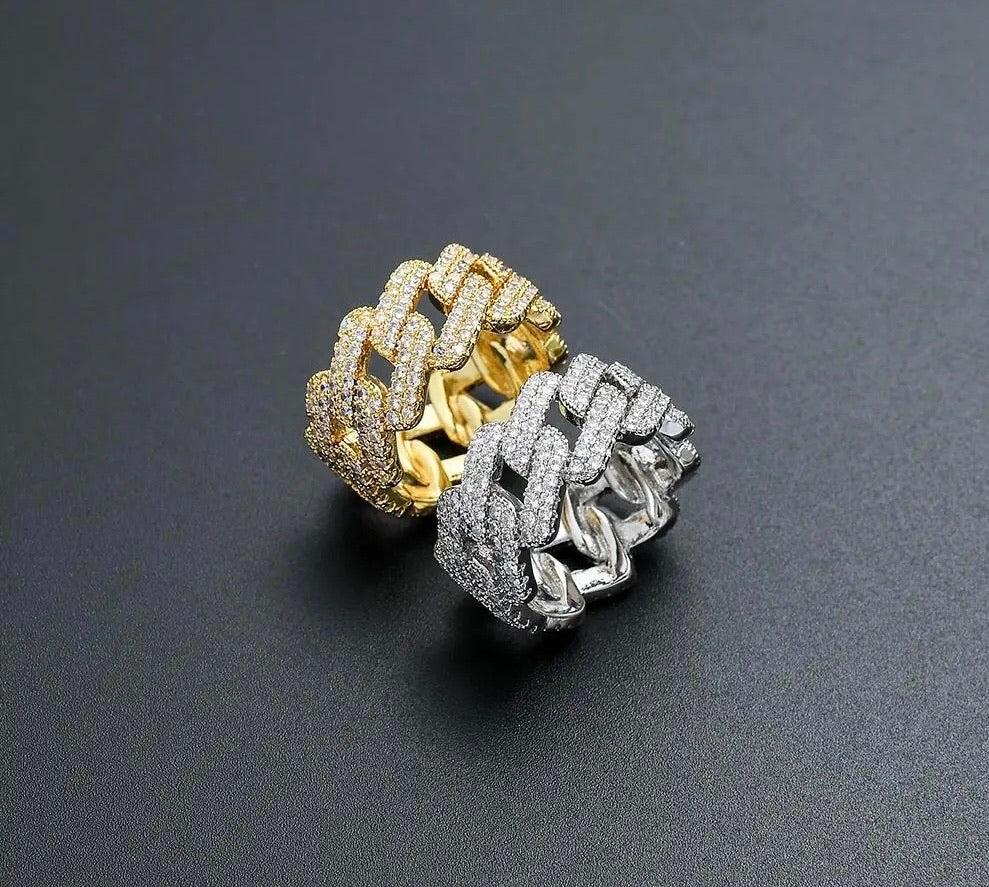 Cuban Link Ring - Square (Unisex)