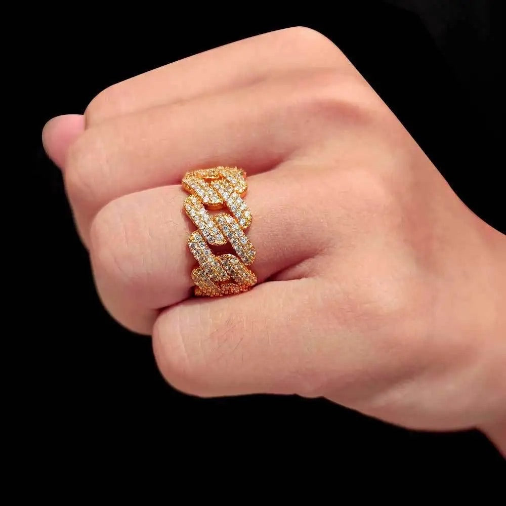 Cuban Link Ring - Square (Unisex)