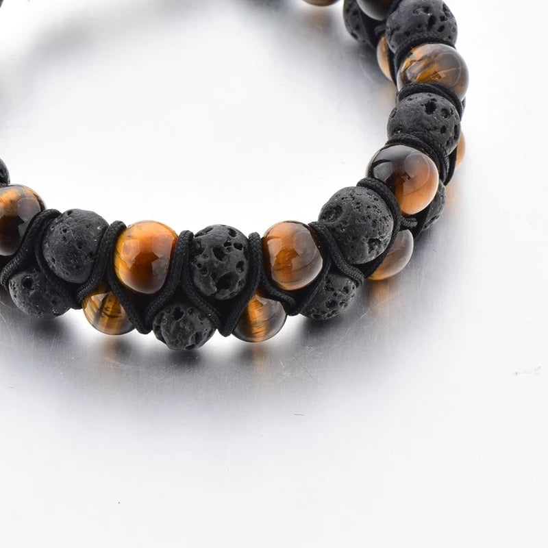 2pc Lava Buddha Bead Charm