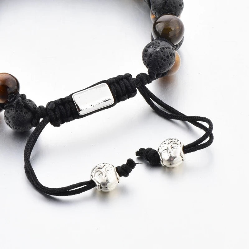2pc Lava Buddha Bead Charm