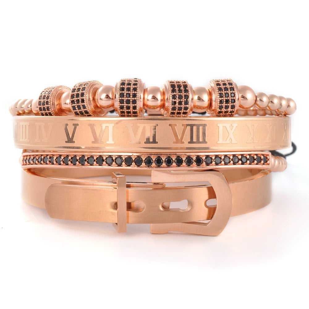 Royal Cuff Charm Bead Bracelets