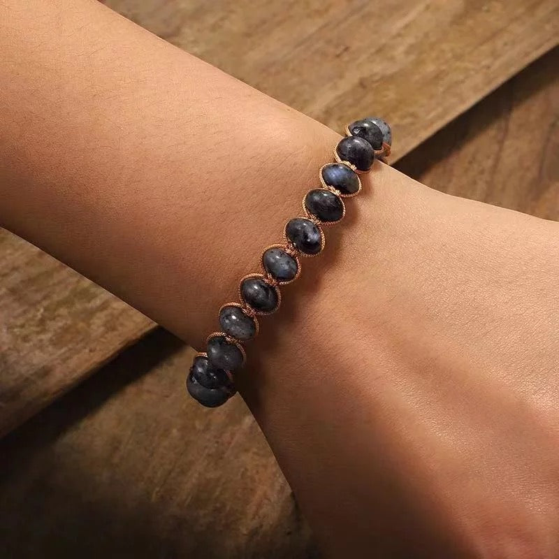 Unisex Healing Wrapped Bead Bracelet