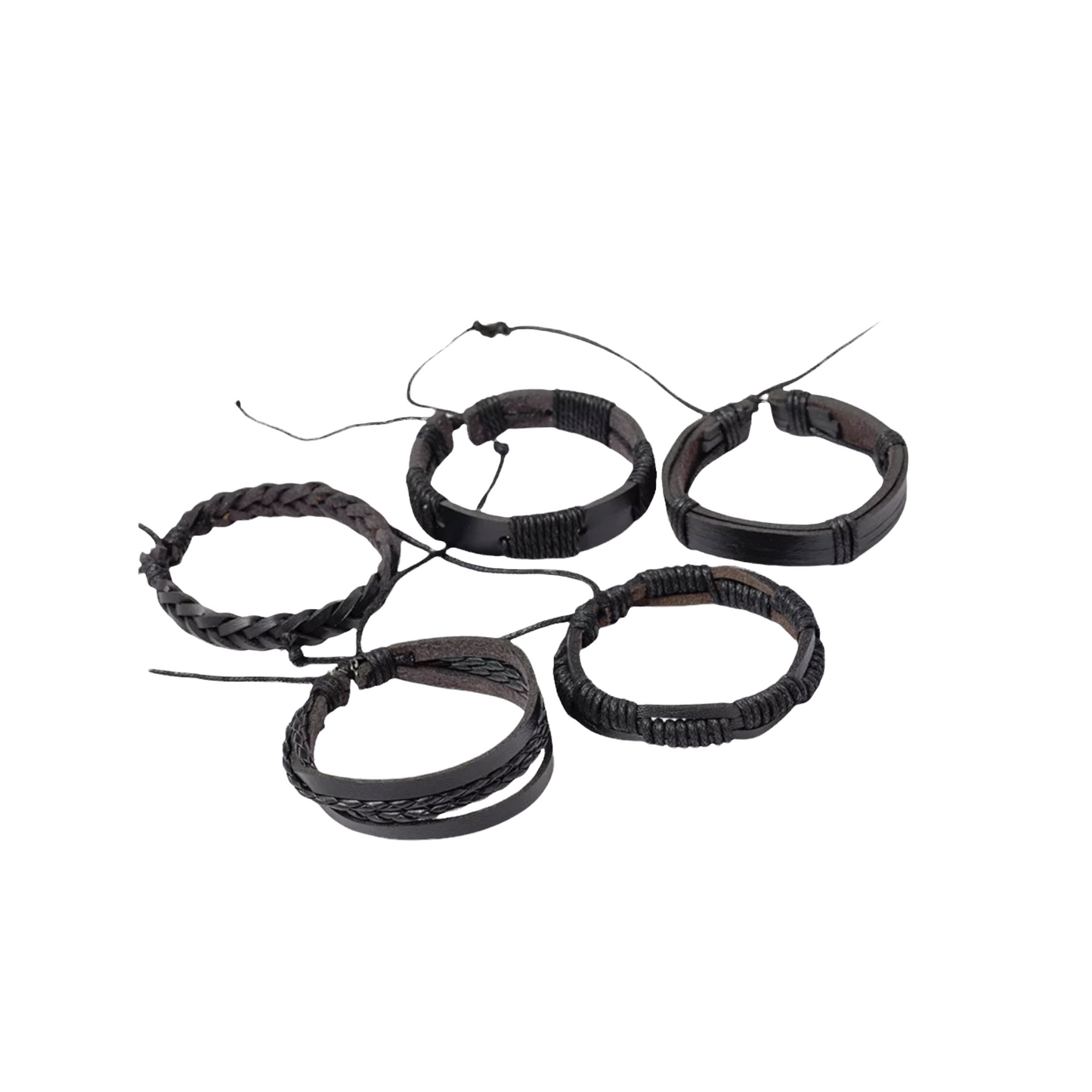 Black Leather Bracelet
