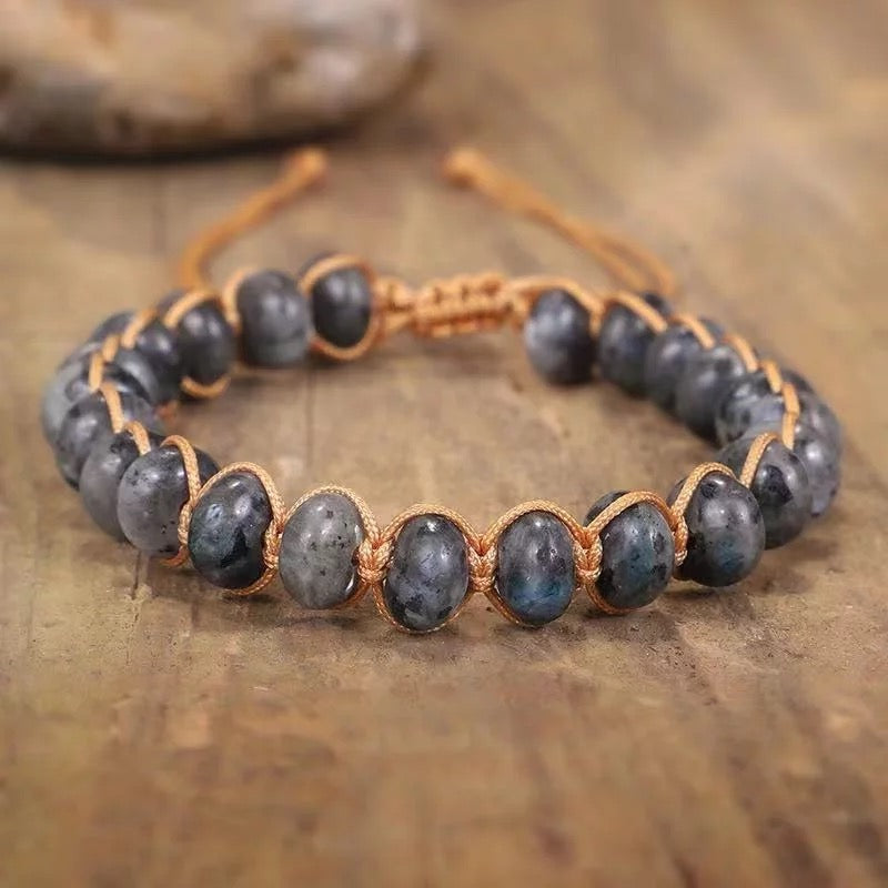 Unisex Healing Wrapped Bead Bracelet