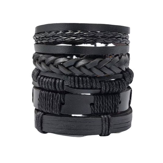 Black Leather Bracelet