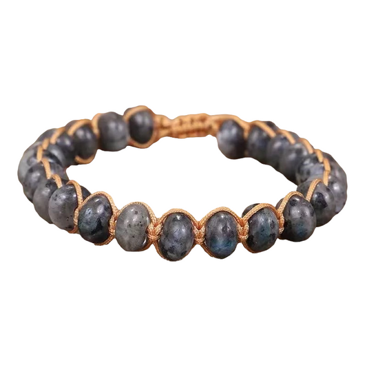Unisex Healing Wrapped Bead Bracelet
