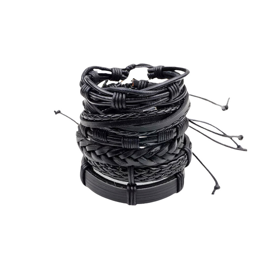 Braided Leather Cord Bracelet